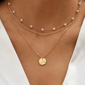 14K Gold filled Layering Pearl Necklace